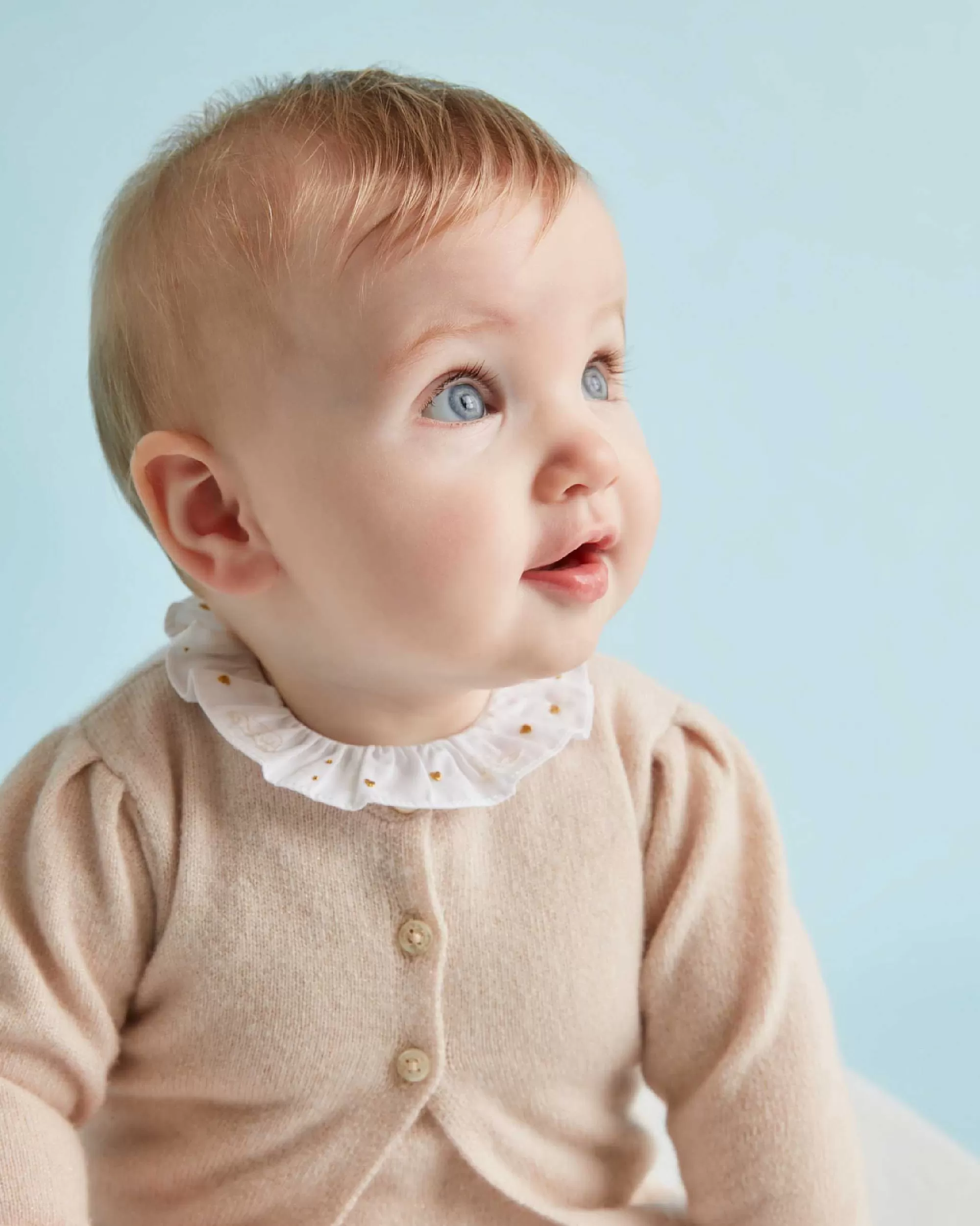 Bébé Marie Chantal L'Aile D'Ange Emblématique*Combinaison A Col A Volants Avec Ailes D'Ange Et Coeur