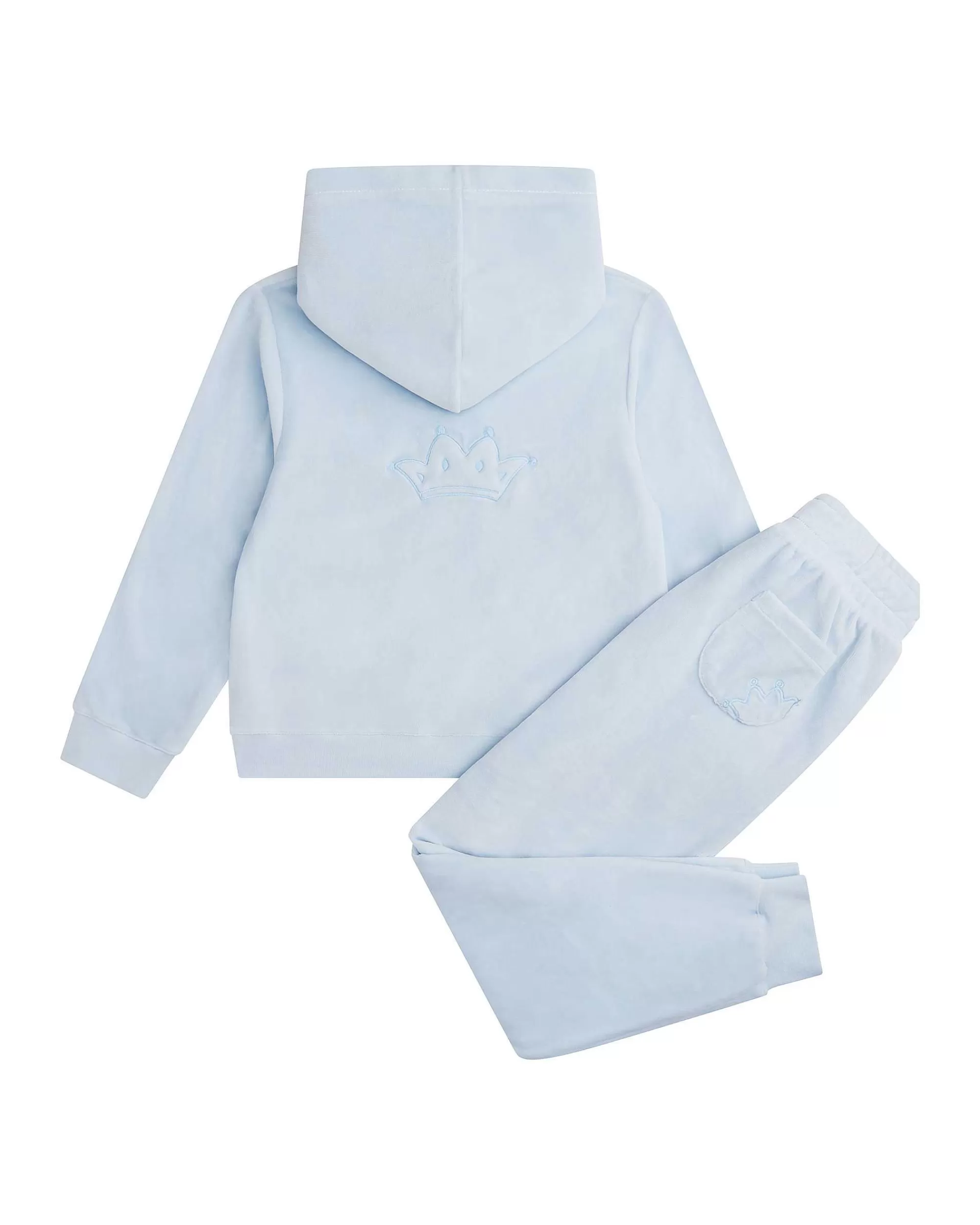 Enfant Marie Chantal Vêtements De Détente*Ensemble De Détente En Velours Tino Crown Enfant Dusty Blue