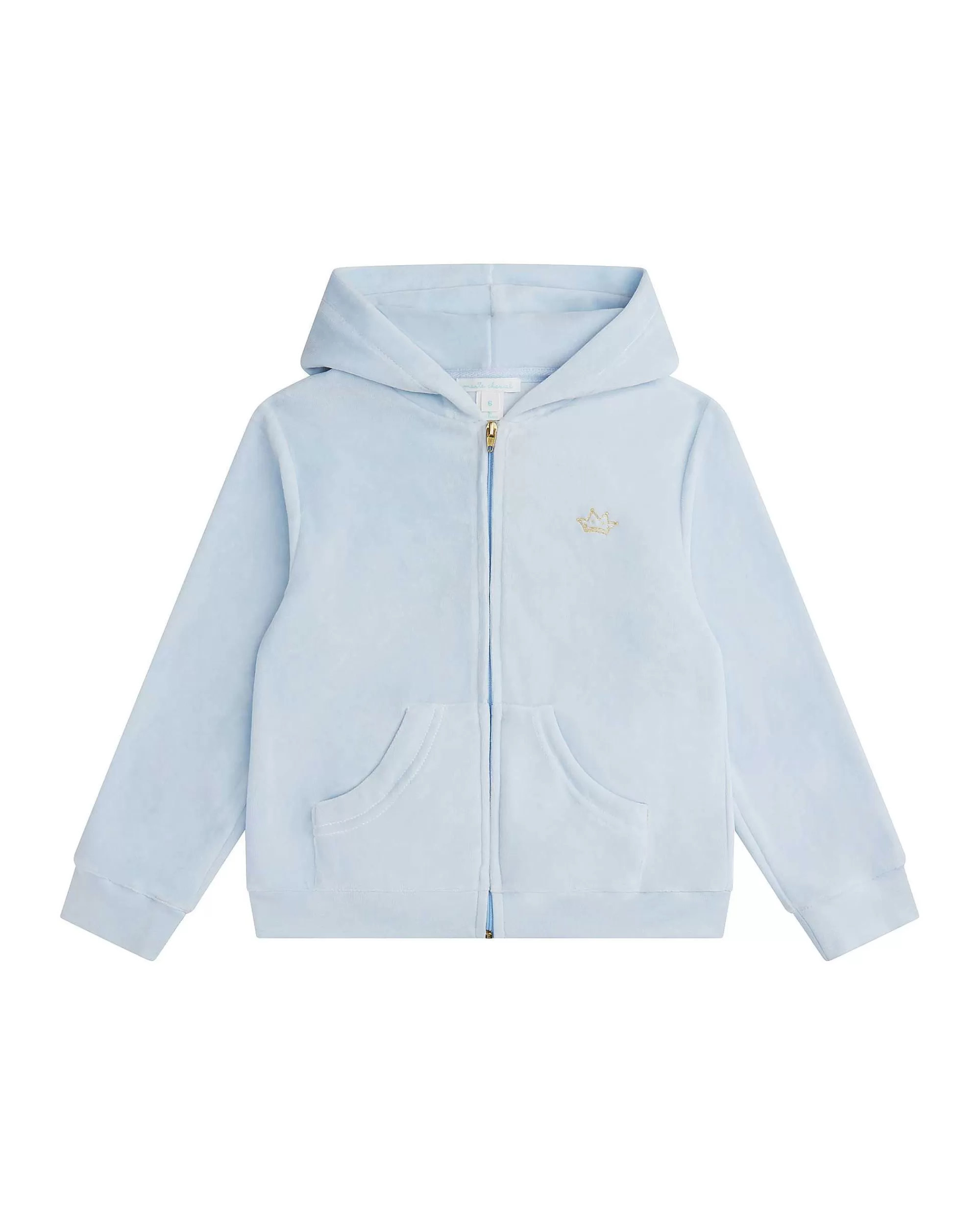 Enfant Marie Chantal Vêtements De Détente*Ensemble De Détente En Velours Tino Crown Enfant Dusty Blue
