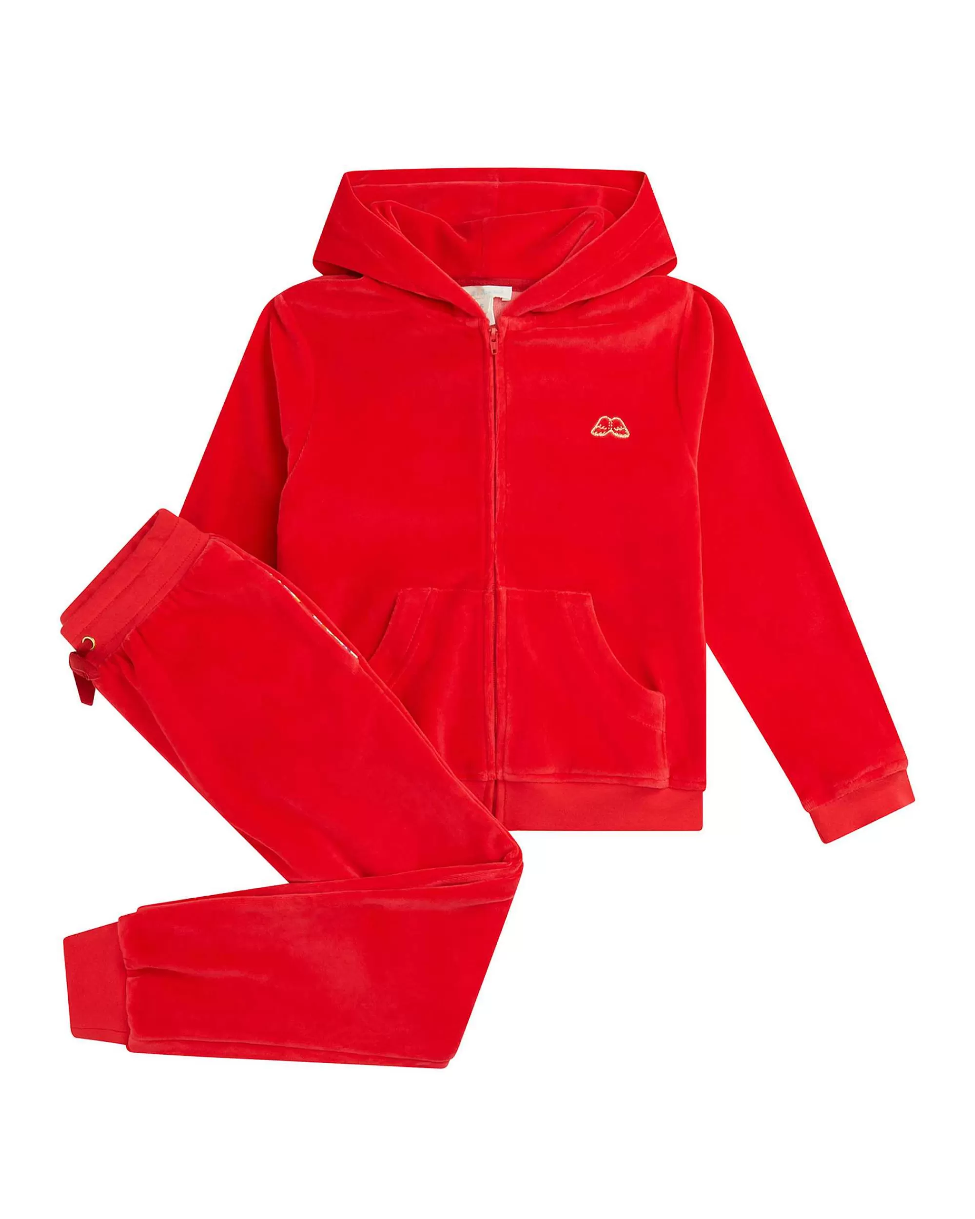 Enfant Marie Chantal L'Aile D'Ange Emblématique*Ensemble De Vêtements De Détente En Velours Angel Wing Enfant Baie