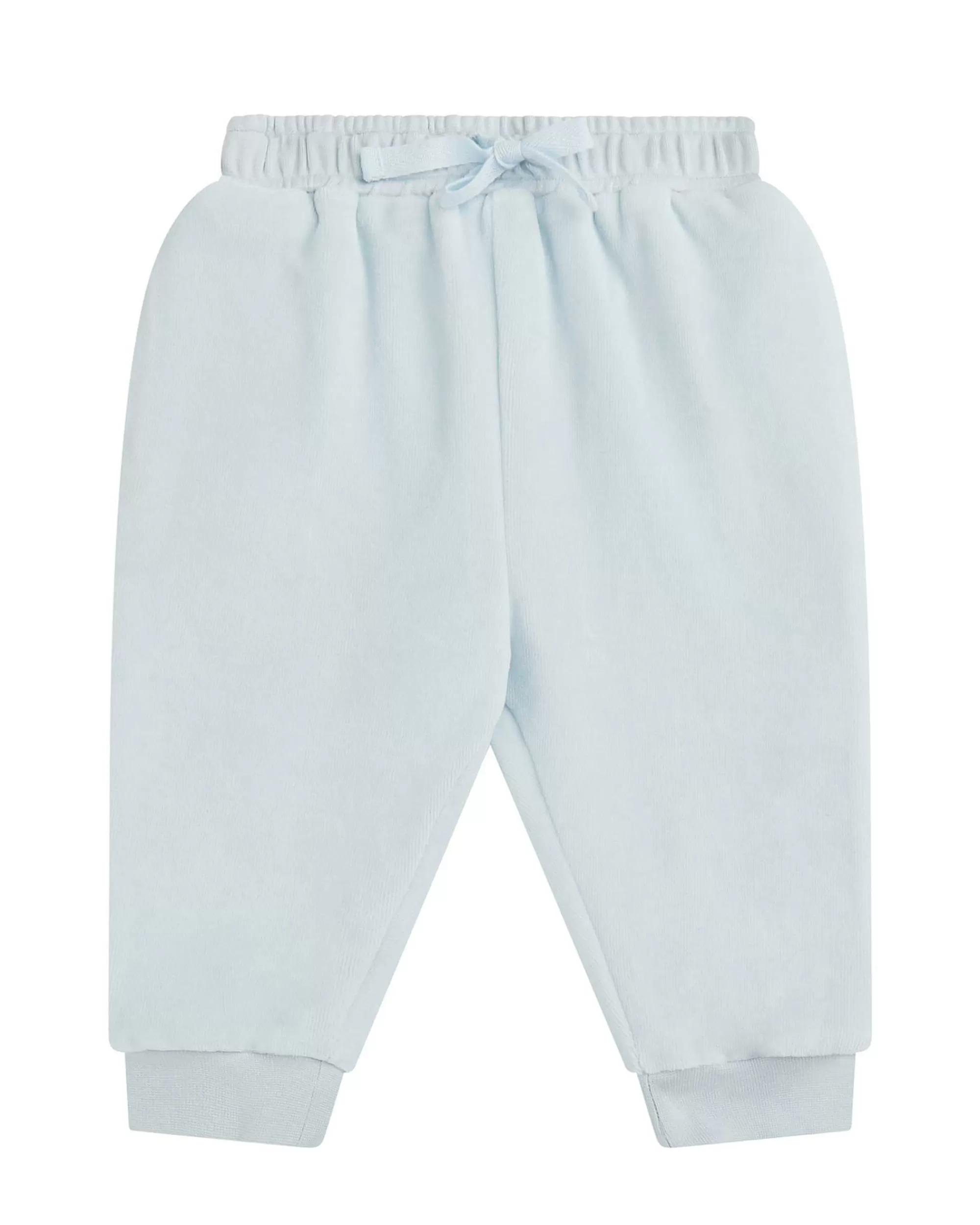 Bébé Marie Chantal L'Aile D'Ange Emblématique*Ensemble De Vêtements De Détente En Velours Tino Crown - Bleu Poussiereux Bébé