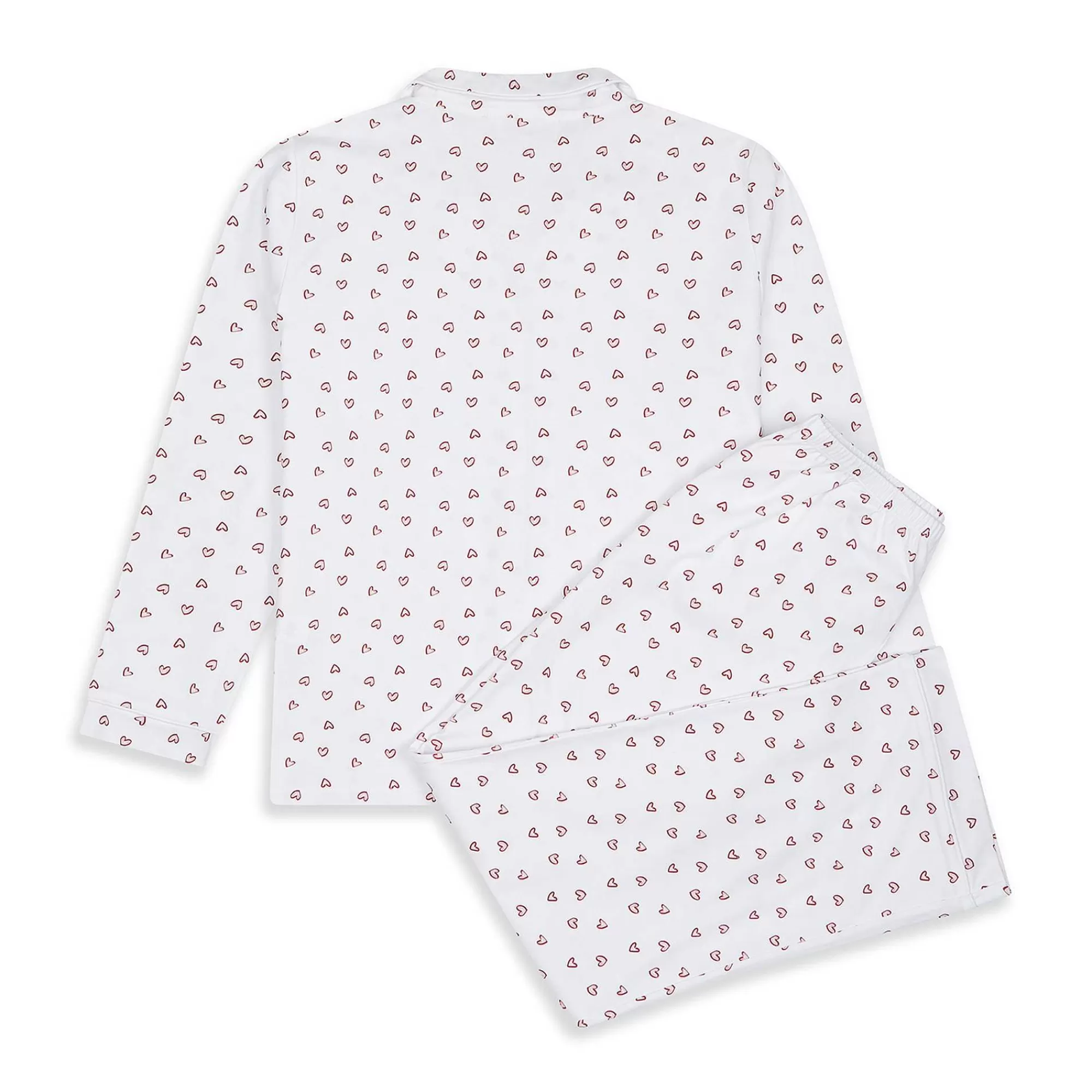 Adulte Marie Chantal Vêtements De Nuit*Ensemble Pyjama Et Masque De Sommeil Love Heart - Adulte Blanc