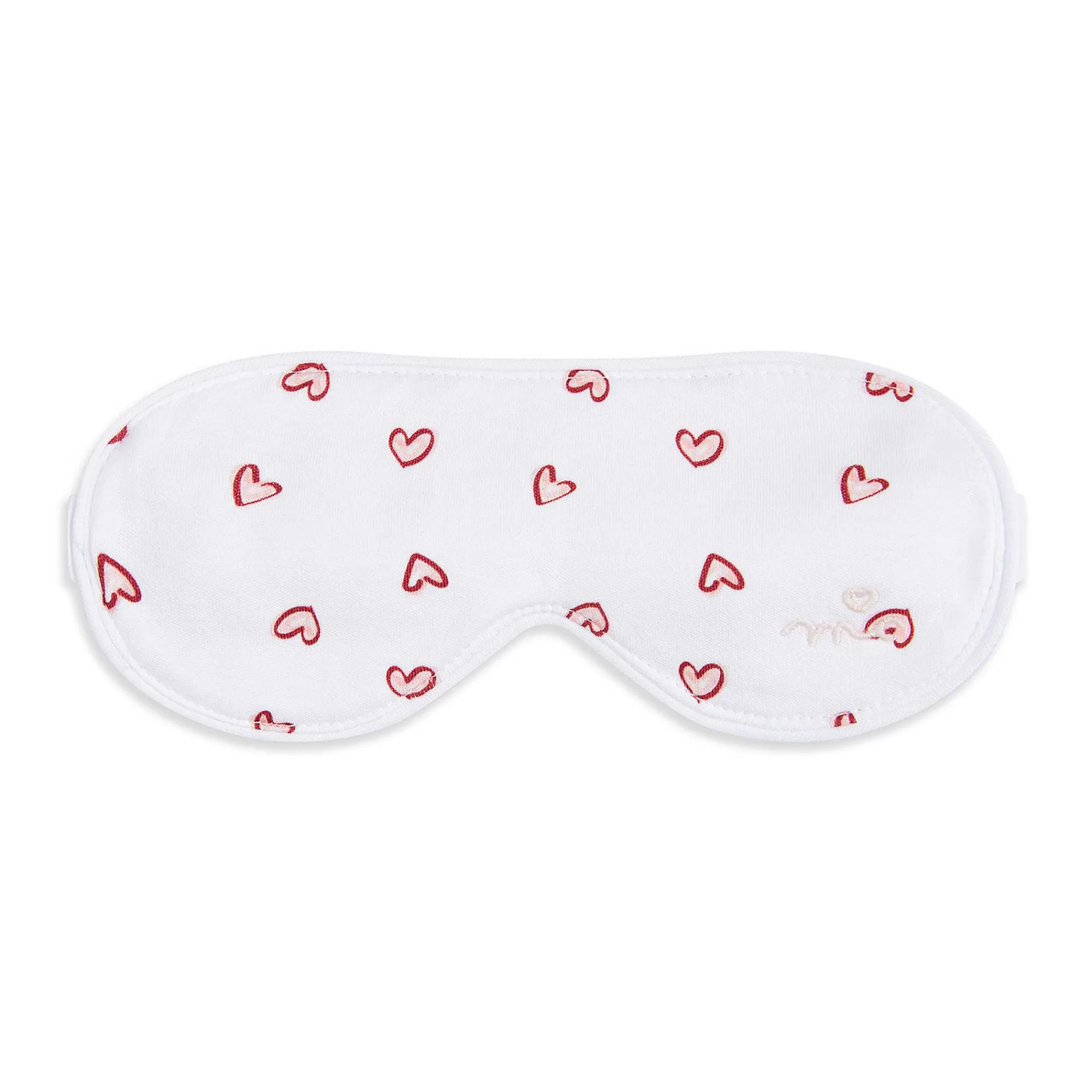 Adulte Marie Chantal Vêtements De Nuit*Ensemble Pyjama Et Masque De Sommeil Love Heart - Adulte Blanc