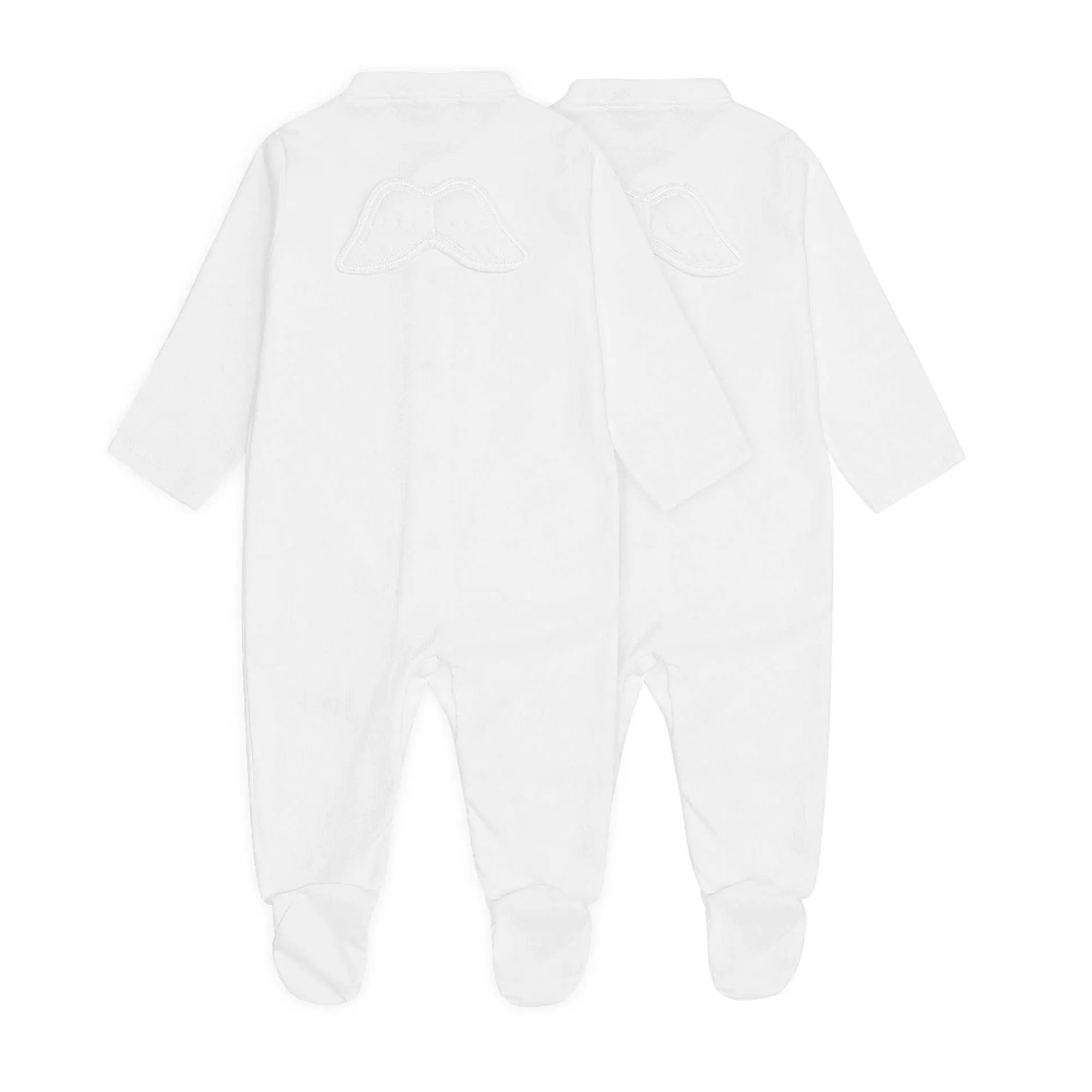 Bébé Marie Chantal L'Aile D'Ange Emblématique*Lot De Deux Dors-Bien En Pointelle Ailes D'Ange - Blanc